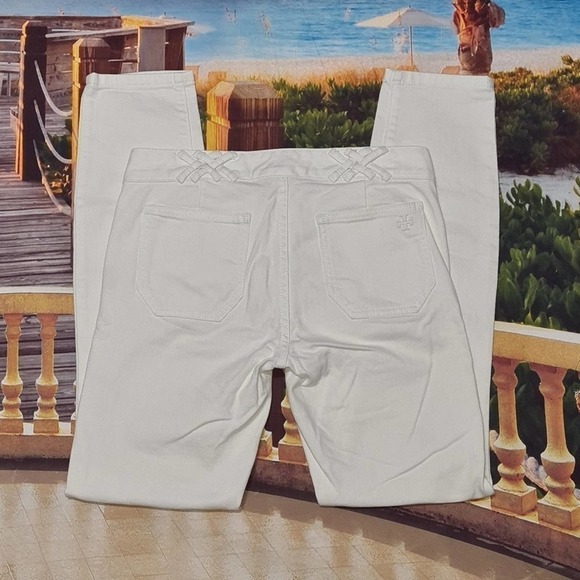 Tory Burch White Jeans Size 26 - Picture 3 of 7